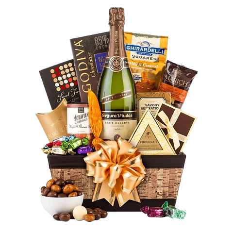 Champagne & Truffles Gift Basket