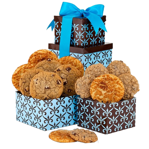 Double Delight Tower with One Dozen Cookies