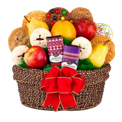 Fresh Fruit & Cookies Basket